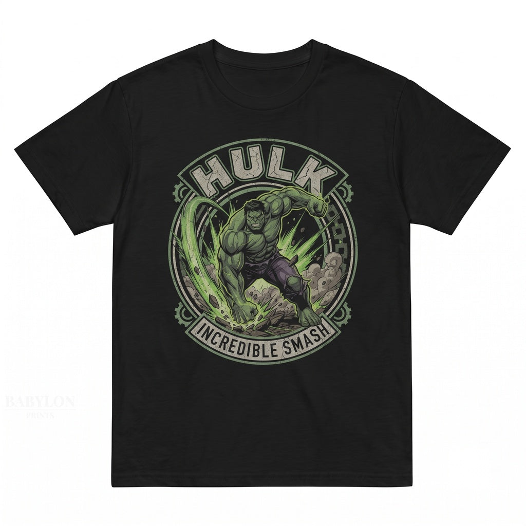 Vintage Hulk Superhero Comic Bruce Banner Graphic Fan Apparel Unisex TShirt