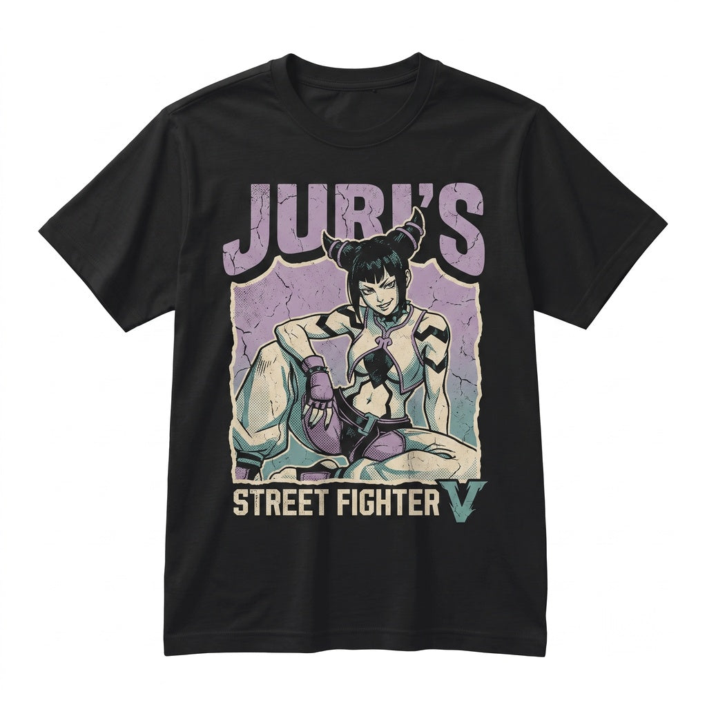 Retro Juri Arcade Fighting Game Graphic Vintage Anime Waifu Unisex TShirt
