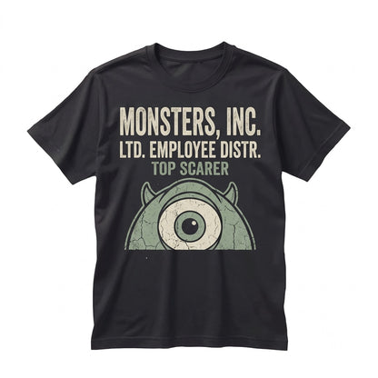 Vintage 2001 Mike Wazowski Retro Funny Theme Park Vacation Graphic Oversized Unisex TShirt