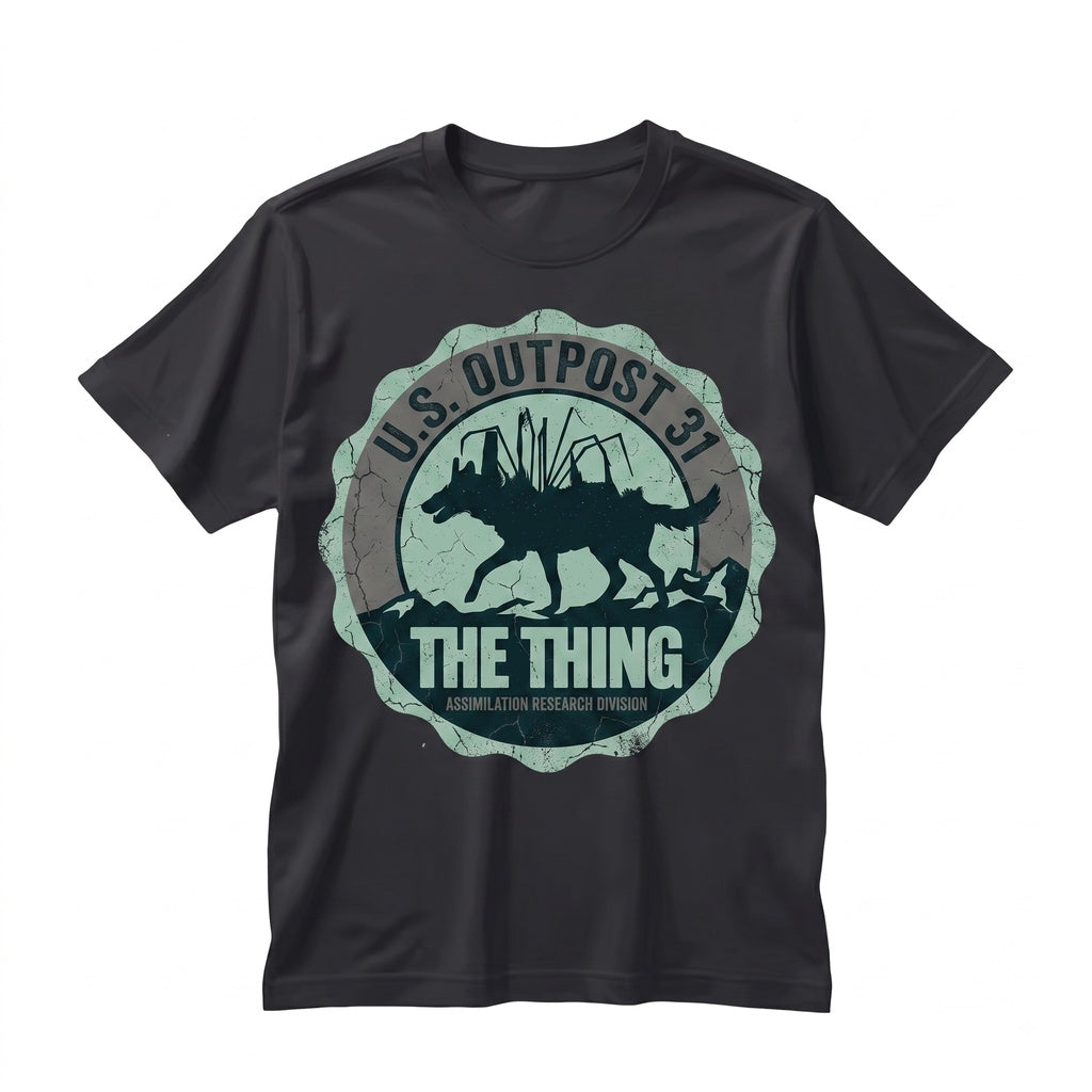 Vintage 80s Retro Sci-Fi Horror Alien Creature Monster Graphic Apparel Unisex TShirt