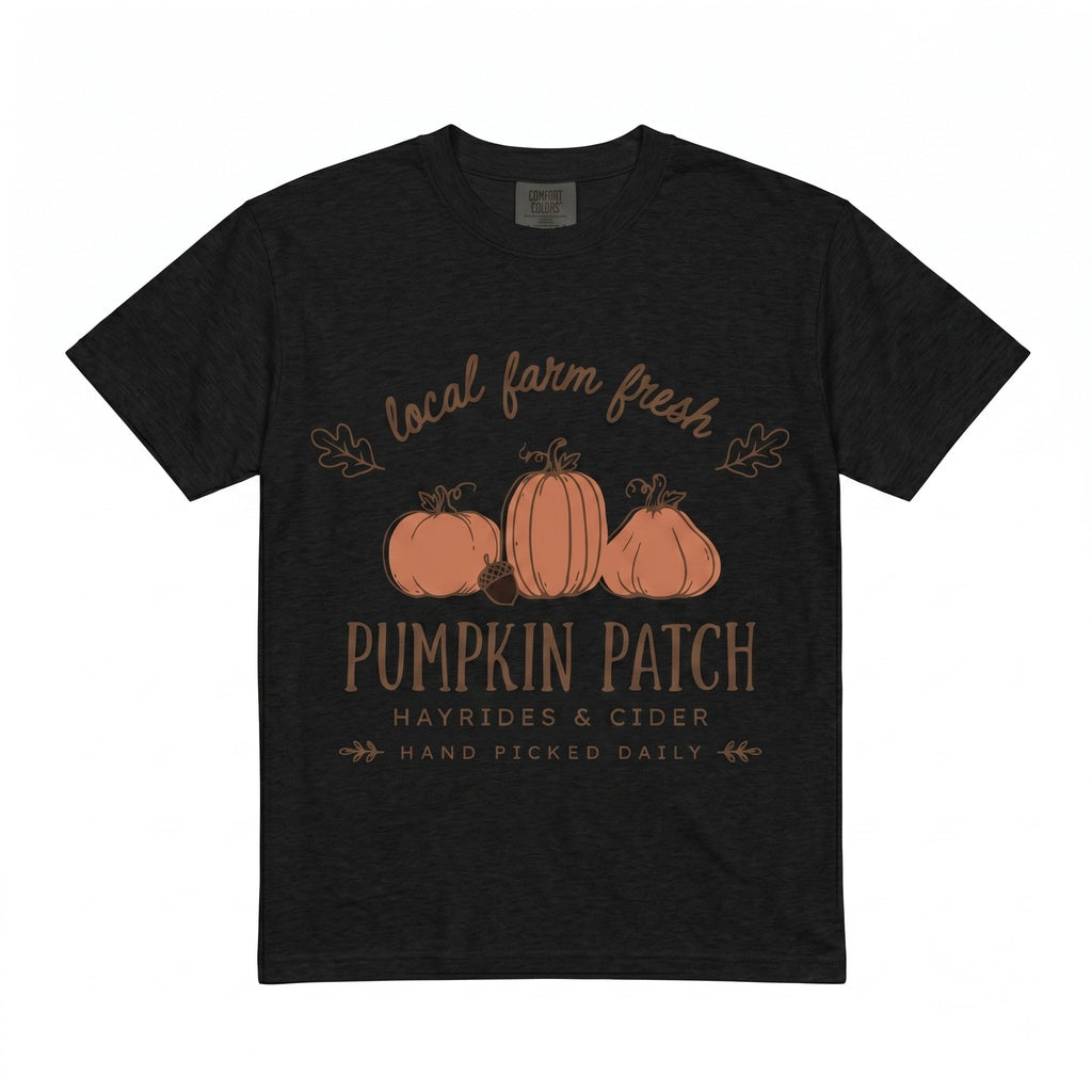 Autumn Harvest Pumpkin Patch Spooky Season Graphic Apparel Unisex TShirt