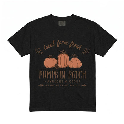 Autumn Harvest Pumpkin Patch Spooky Season Graphic Apparel Unisex TShirt