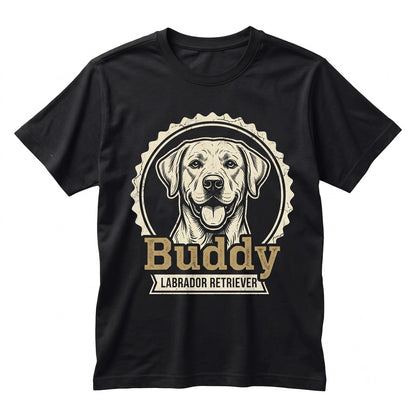 Custom Pet Line Art Personalized Dog Cat Portrait Graphic Unisex TShirt