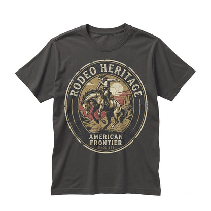 Vintage Rodeo Cowboy Bronc Rider Horse Western Graphic Unisex TShirt