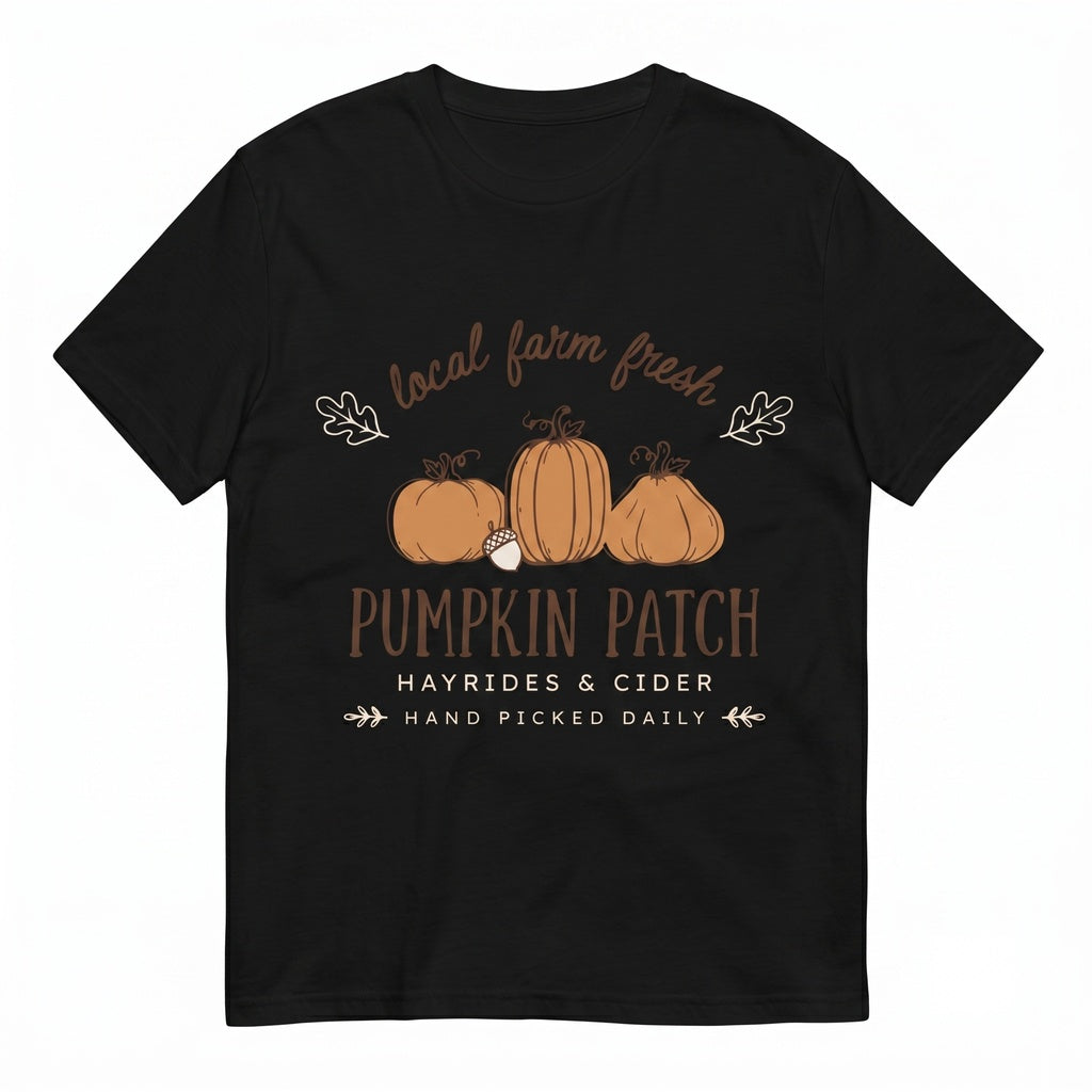 Autumn Harvest Pumpkin Patch Spooky Season Graphic Apparel Unisex TShirt