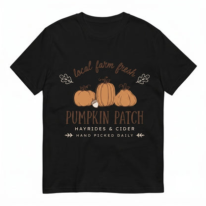 Autumn Harvest Pumpkin Patch Spooky Season Graphic Apparel Unisex TShirt