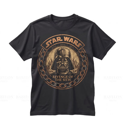 Oversized Revenge of the Sith Retro Anakin Skywalker Movie Poster Sci-Fi Graphic Unisex TShirt
