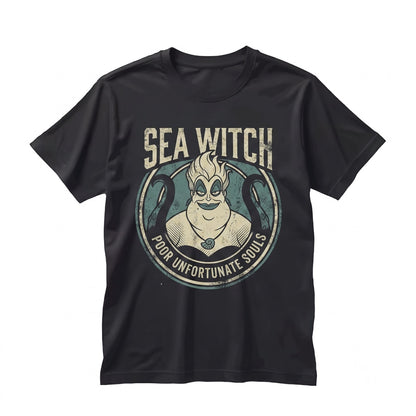 Villains Characters Playing Card Ursula Hades Gaston Land Evil Tour Family Matching Unisex TShirt
