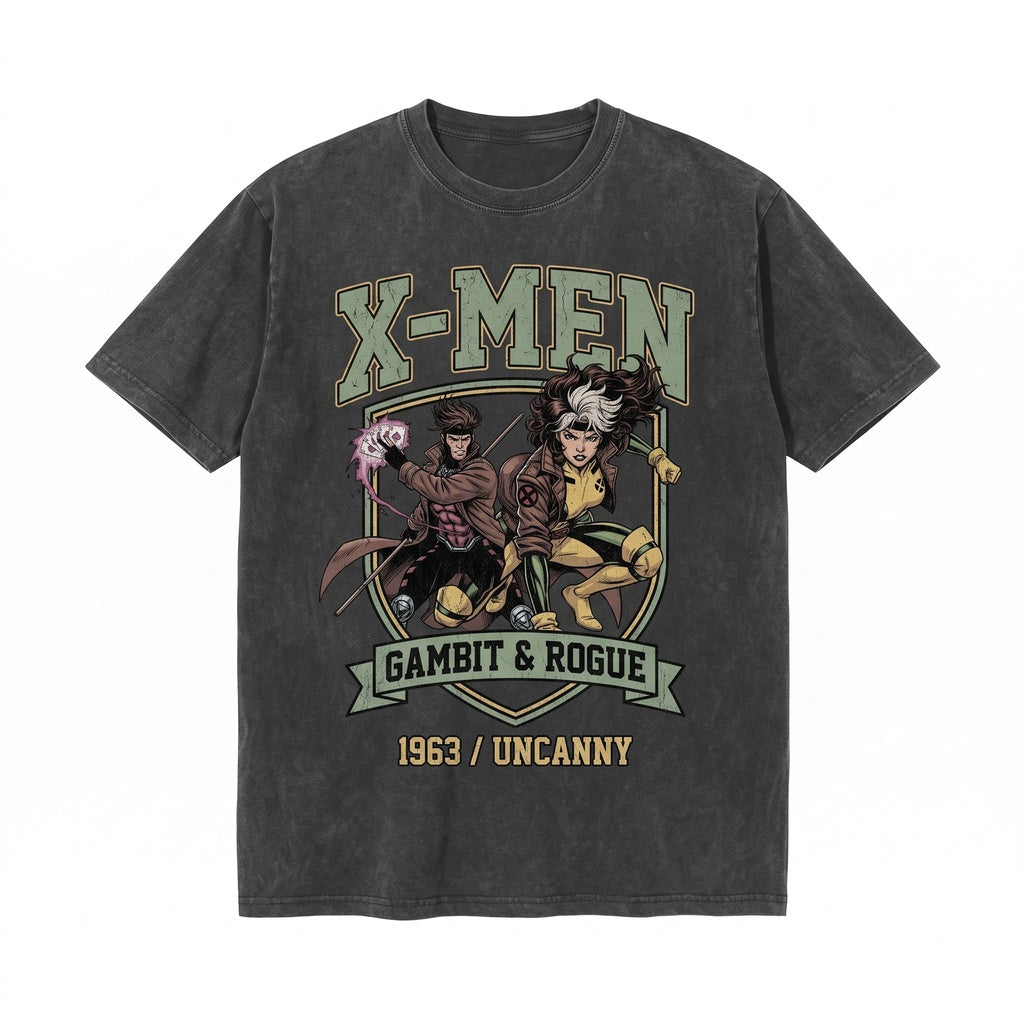 Vintage Gambit Rogue Mutant Comic 90s Graphic Cotton Apparel Gift Unisex TShirt