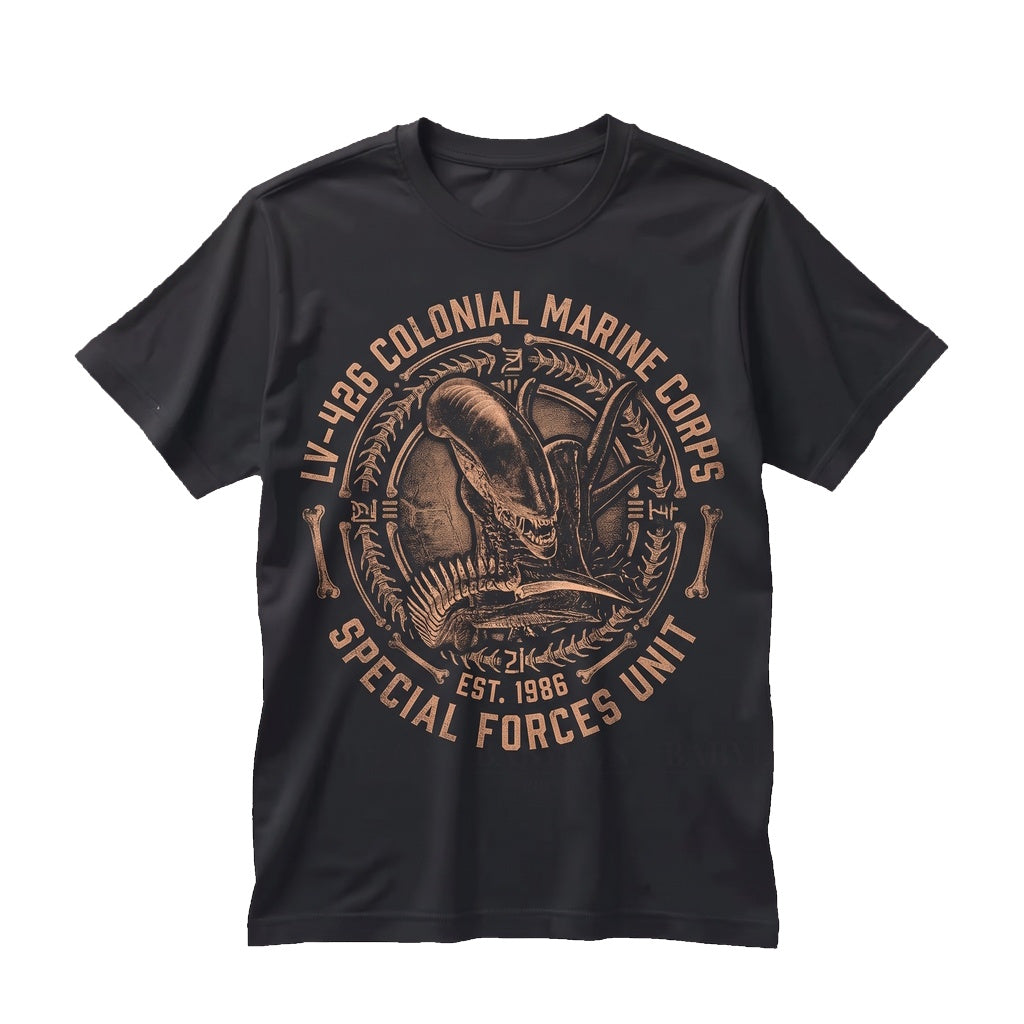 Oversized LV-426 Xenomorph Extraterrestrial Creature Sci-Fi Horror Graphic Unisex TShirt