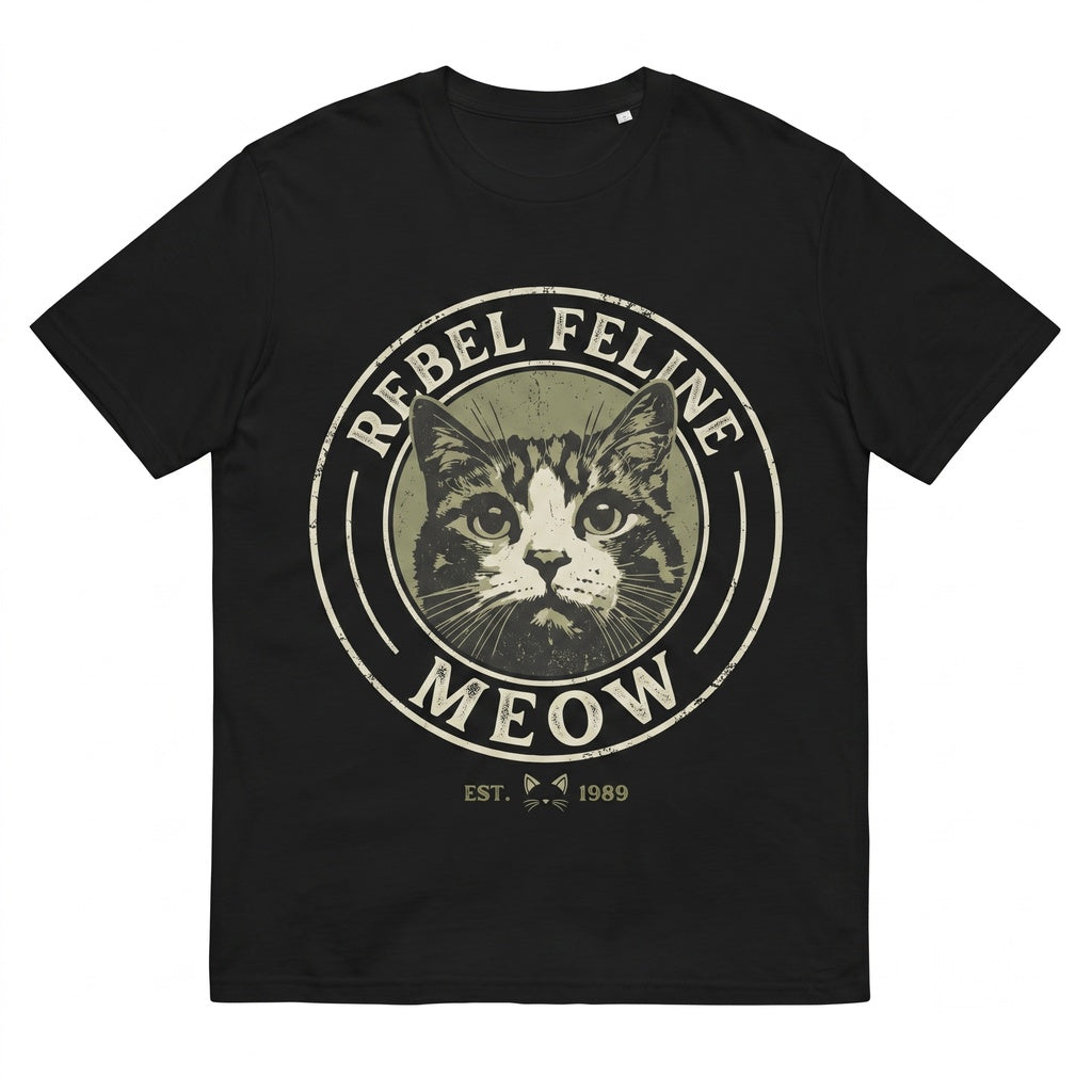 Funny Cat Lover Gift for Mom Meow Themed Apparel Cute Feline Graphic Unisex TShirt