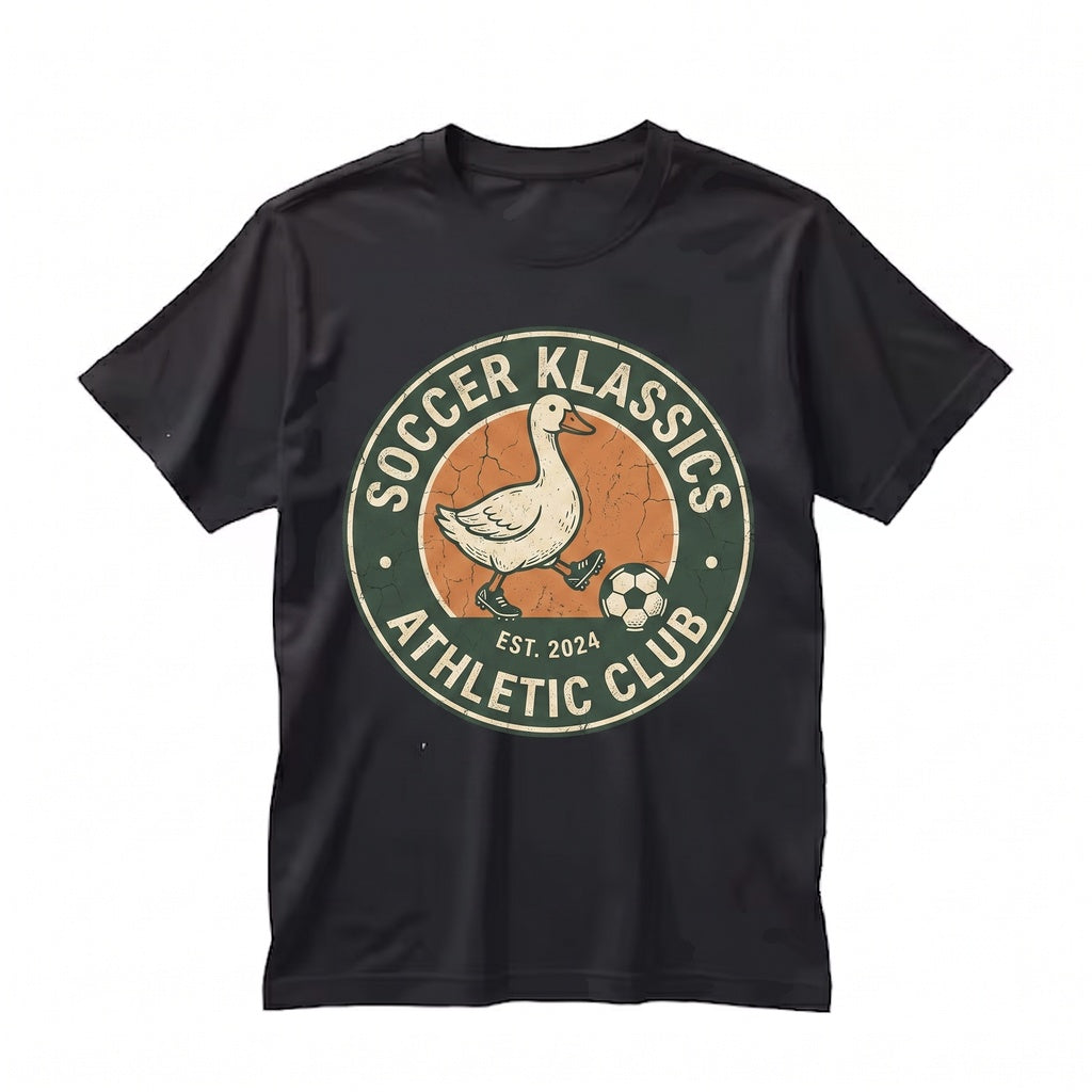 Off To Play Soccer Funny Goose Graphic Sports Mom Dad Fathers Day Gift Unisex TShirt