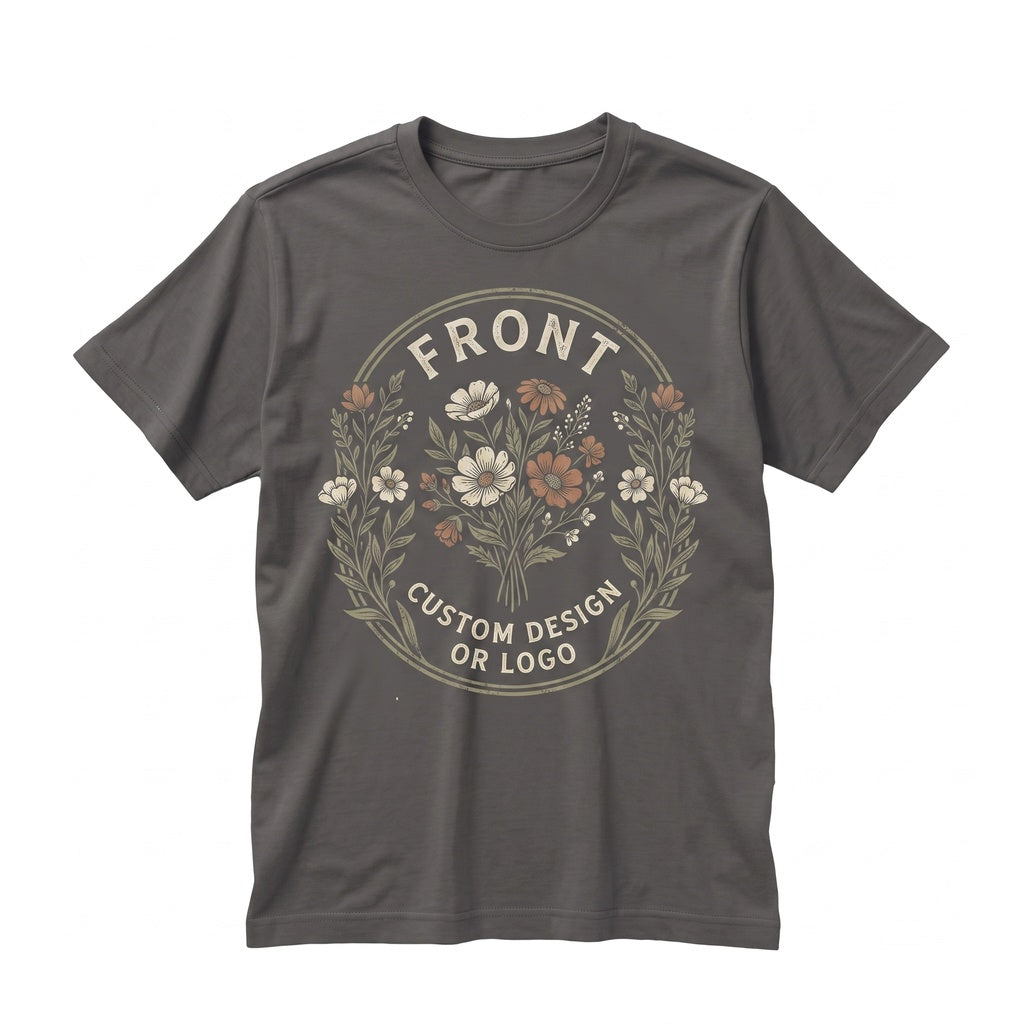 Custom Company Front And Back Print Pocket Design Personalized Cotton Unisex TShirt