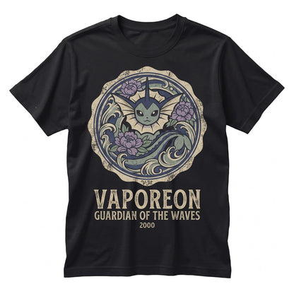 Floral Dragonair Anime Sleeveless Graphic Retro Gamer Vintage Wash Streetwear Unisex TShirt