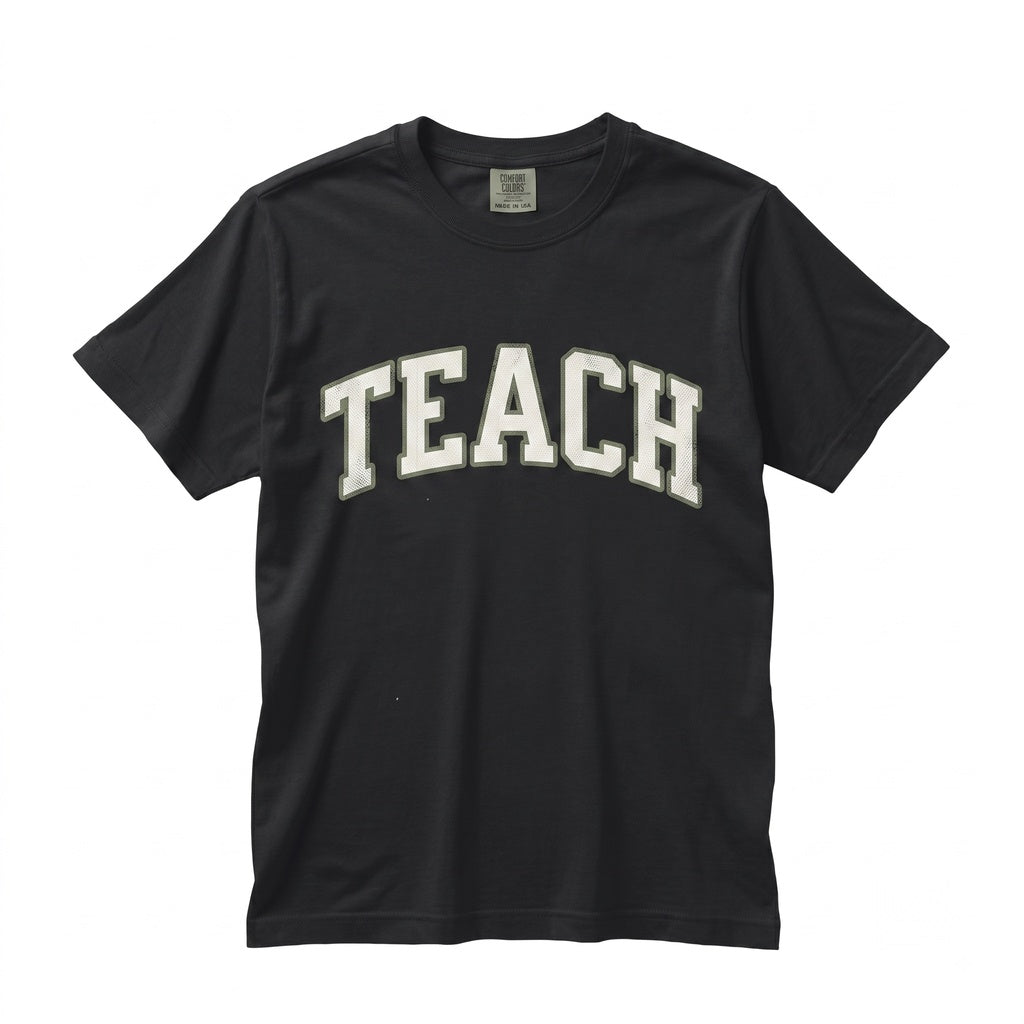 TEACH Teacher Educator School Classroom Academic Cute Graphic Gift Top Unisex TShirt