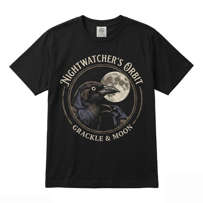 Three Common Grackle Moon Funny 90s Vintage Aesthetic Retro Bird Parody Graphic Top, Ironic Wildlife Gift Unisex TShirt
