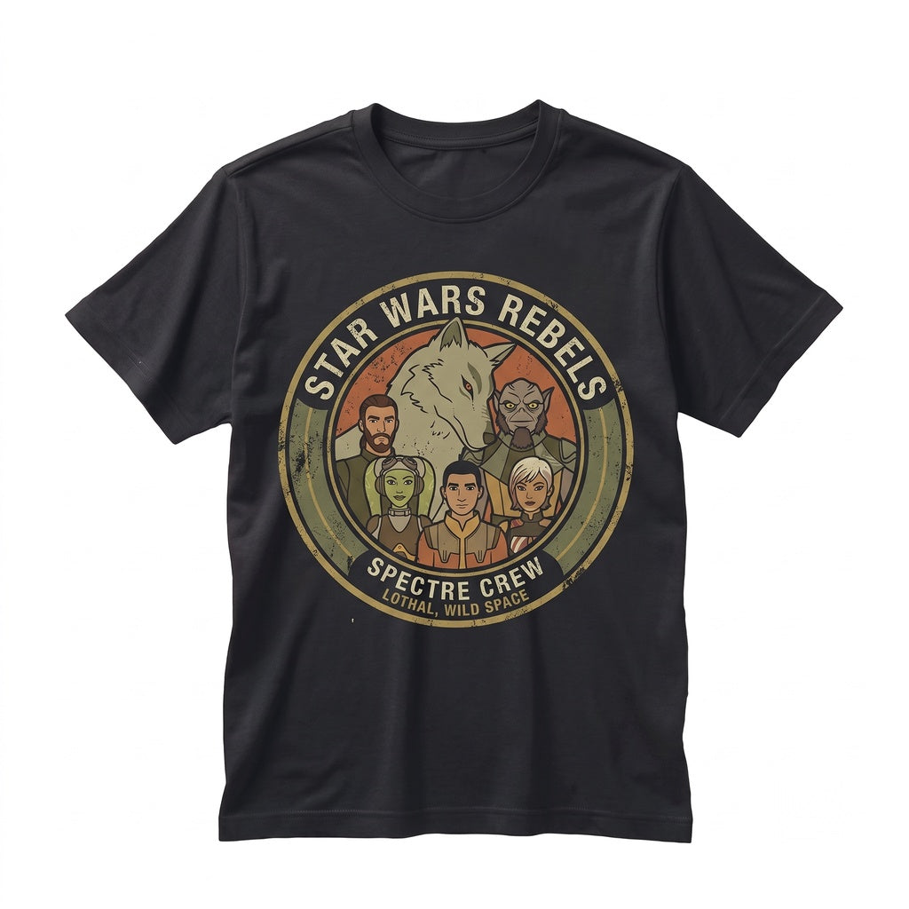 Rebels Mural Ghost Crew Chopper Hera Syndulla Ezra Bridger Graphic Sweatshirt Hoodie Unisex TShirt