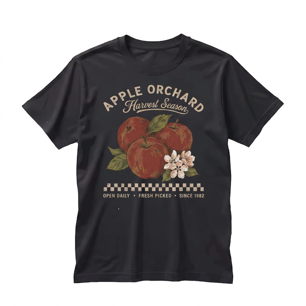 Autumn Fall Apple Orchard Harvest Season Graphic Cider Picking Vintage Clothing Unisex TShirt