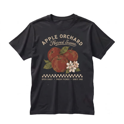 Autumn Fall Apple Orchard Harvest Season Graphic Cider Picking Vintage Clothing Unisex TShirt
