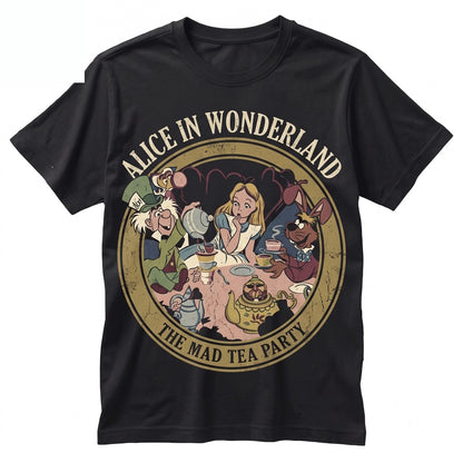 Vintage Alice In Wonderland Cheshire Cat Matching Family Apparel Top Unisex TShirt