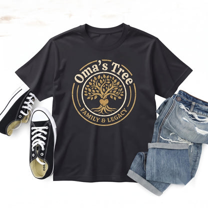 Oma Heart Grandma Ever Gift Tee Apparel Graphic Present Unisex TShirt