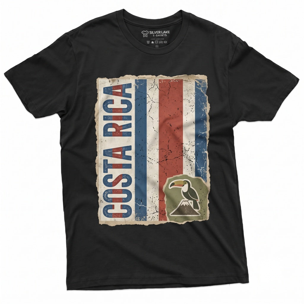 Costa Rica National Flag Patriotic Country Pride Souvenir Travel Lover Friend Apparel Gift Unisex TShirt