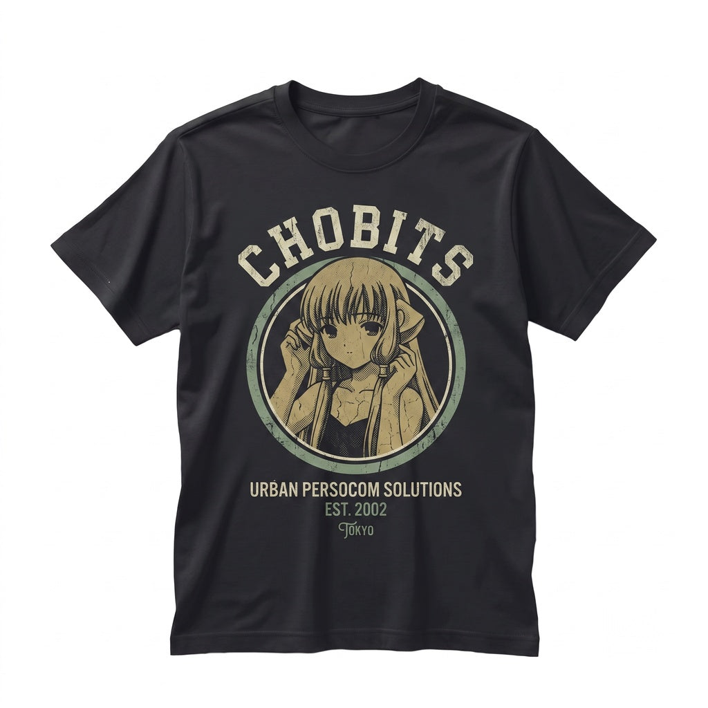 Chi Persocom Cute Vintage Anime Graphic Cotton Top Unisex TShirt