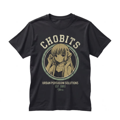 Chi Persocom Cute Vintage Anime Graphic Cotton Top Unisex TShirt