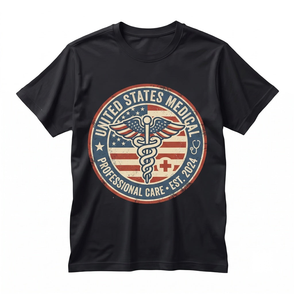 Patriotic Nurse 4th of July Independence Day American Flag Healthcare RN Gift Unisex TShirt