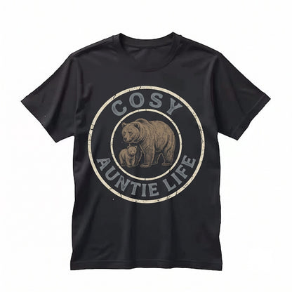 Matching Family Bear Auntie Gigi Mama Papa Graphic Cotton Apparel Unisex TShirt