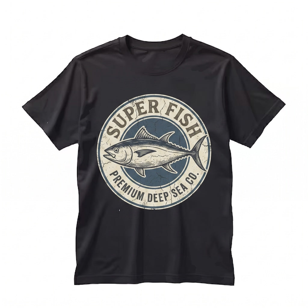 Funny Super Tuna Fish Lover Graphic Apparel Retro Ocean Humor Angler Fishing Gift Unisex TShirt