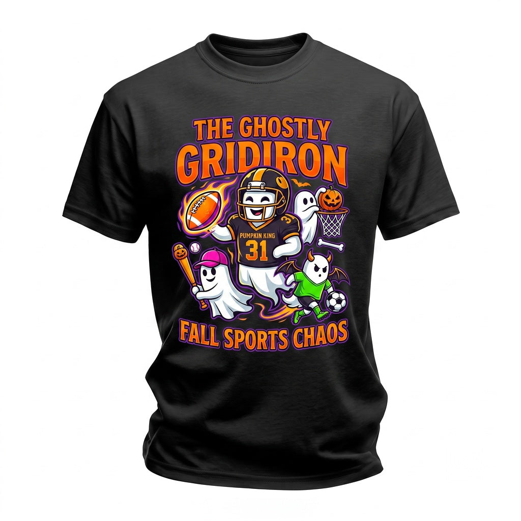 Cute Spooky Ghost PE Physical Education Teacher Sports Halloween Apparel Top Unisex TShirt