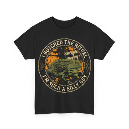 I Botched The Ritual Vintage Japanese Frog Graphic Magic Summoning Humor Cotton Apparel Unisex TShirt