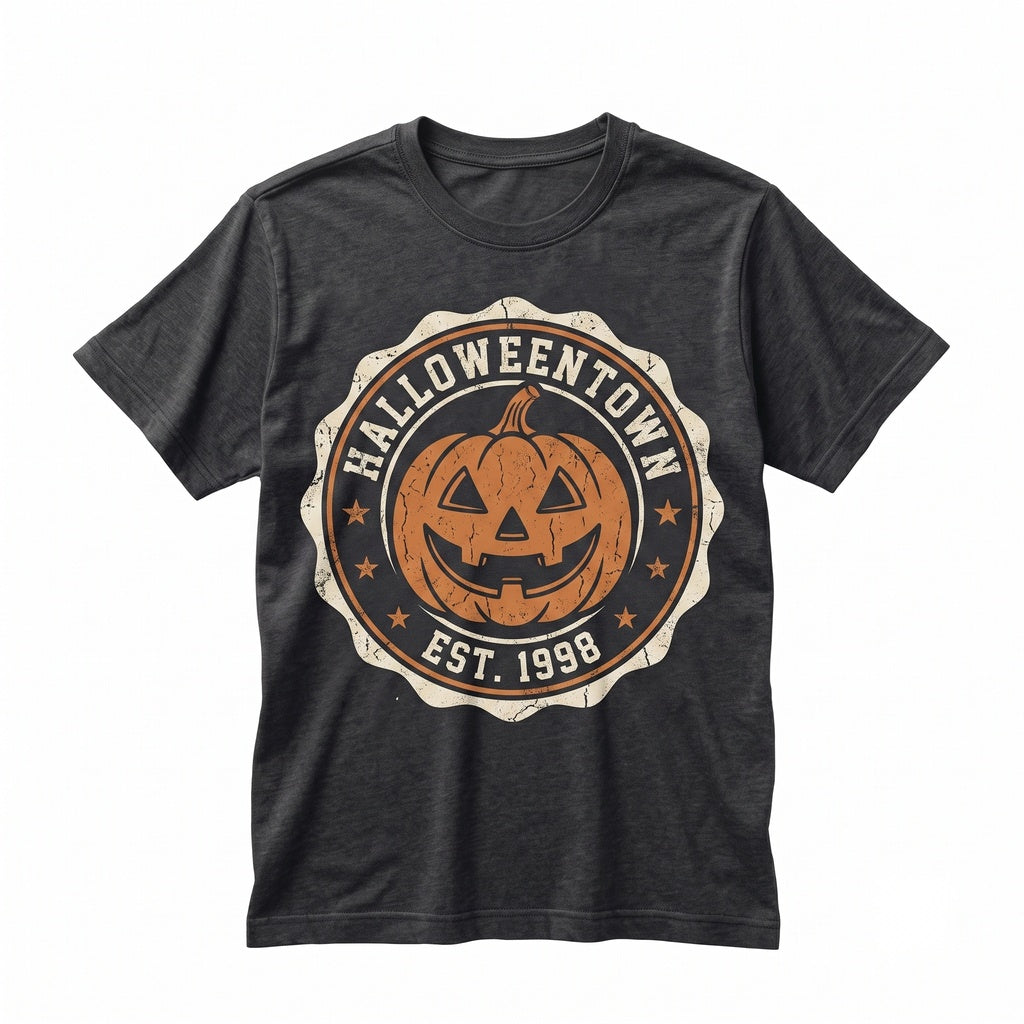 Vintage Halloween Est 1998 Spooky Pumpkin Graphic Horror Fall Womens Apparel Unisex TShirt