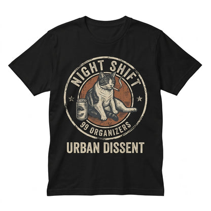 Funny Smoking Cat Meme Vintage Grunge Graphic Dark Humor Pet Lover Gift Unisex TShirt