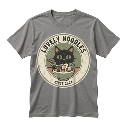 Cute Kawaii Anime Japanese Noodle Ramen Cat Gift Graphic Unisex TShirt