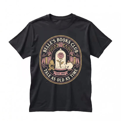 Vintage Fairytale Princess Book Club Cafe Reader Storybook Aesthetic Graphic Unisex TShirt