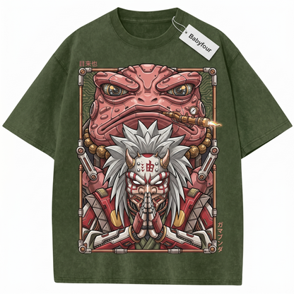 Vintage Toad Sage Shinobi Anime Graphic Unisex T-Shirt