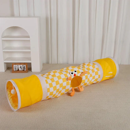 Cat Rolling Cage Toy Hide-and-Seek Straight Tunnel Cat Bed Universal Pet Cat Tunnel