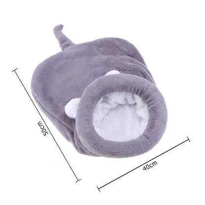 Warm Coral Fleece Cat Sleeping Bag Bed For Puppy Small Dogs Pets Cat Mat Bed Kennel House  Warm Sleeping Bed For Pets
