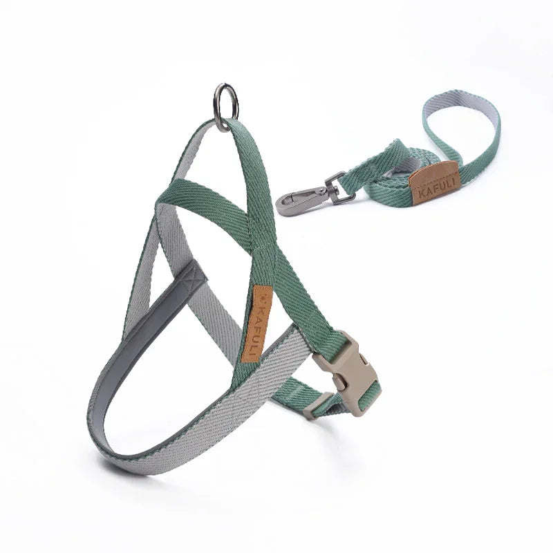 Dog Leash Pet Vest Chest Harness Medium And Large Dog French Dog Golden Retriever Dog Walking Rope
