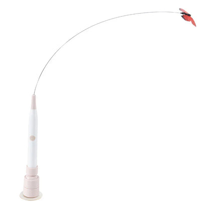 Cat electric toy with automatic cat teasing function can be attached and held in hand
