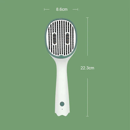 Pet UV Sterilization Comb USB Rechargeable Cat And Dog Comb Automatic Fading To Floating Hair Beauty Needle Comb