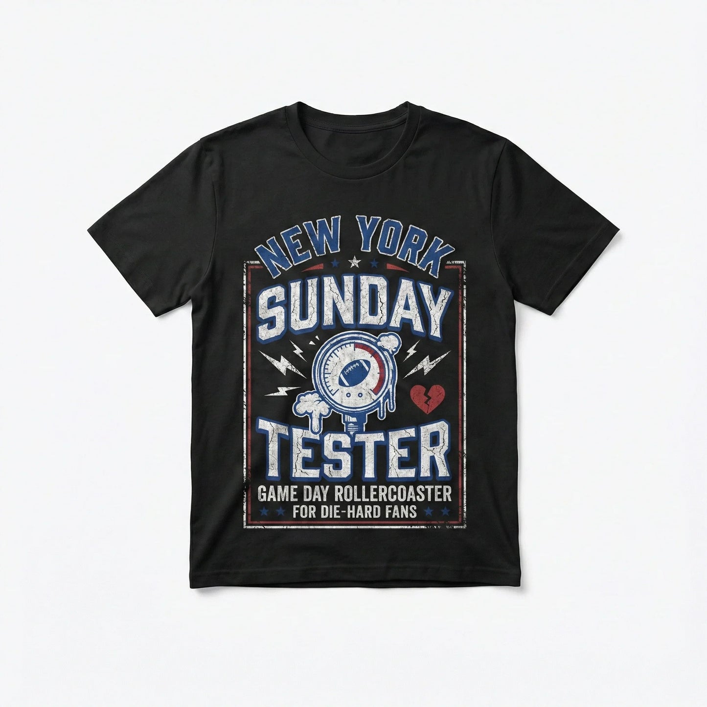 Funny NY Football Fan T-Shirt - Sunday Stress Tester Game Day Merch, Hoodie, Tank Top, Long Sleeve
