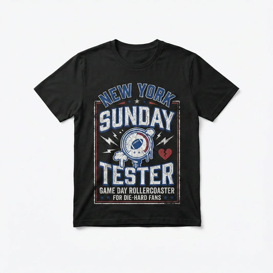 Funny NY Football Fan T-Shirt - Sunday Stress Tester Game Day Merch, Hoodie, Tank Top, Long Sleeve