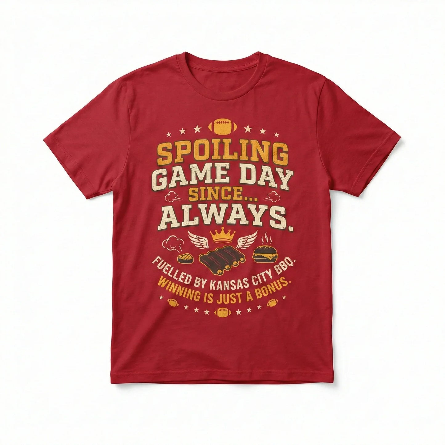 Funny KC Football Slogan Apparel - Building Dynasties Gameday Gear (T-Shirt, Tank Top, Long Sleeve, Sweatshirt, Hoodie)