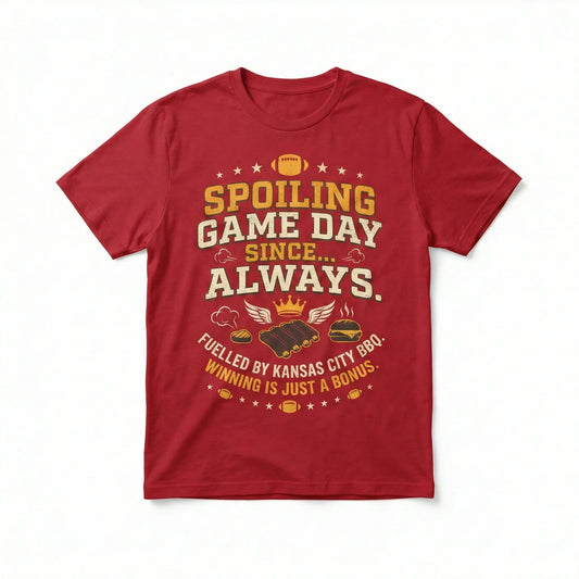 Funny KC Football Slogan Apparel - Building Dynasties Gameday Gear (T-Shirt, Tank Top, Long Sleeve, Sweatshirt, Hoodie)