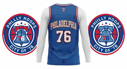 Retro Philly Hoops Heritage Basketball Jersey - City of Brotherly Love Unisex AOP Tank Top