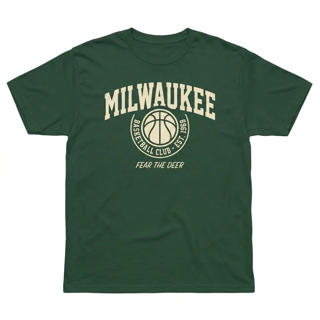 Official Style Milwaukee Basketball Fan Gear | MKE City Pride T-Shirt, Hoodie & Sweatshirt