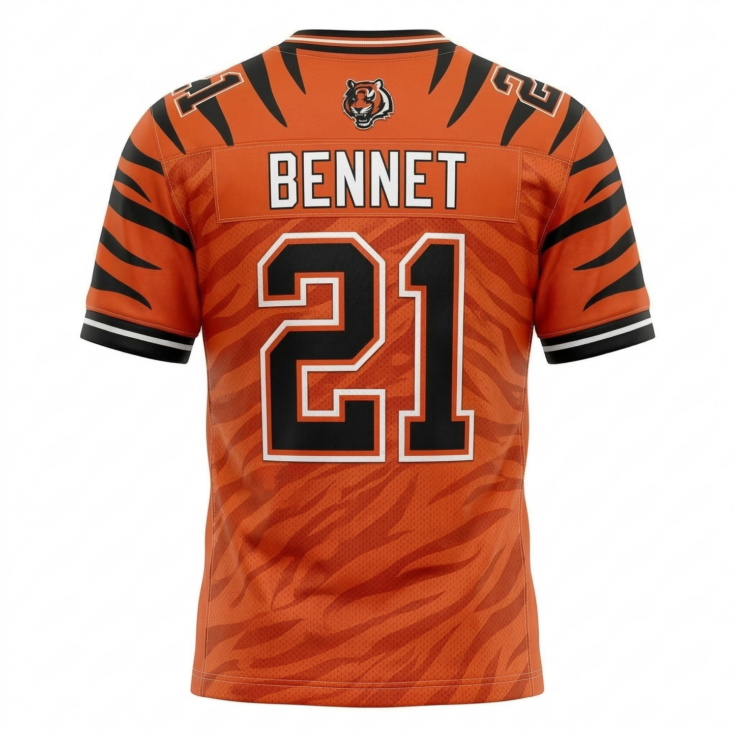 Unisex Orange & Black Football Jersey - Cincinnati Pride Fan Apparel